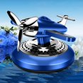 thumbnail image 1 of Feltree Solar Powered Metal Car Air Freshener with Rotating Aircraft Design, 8Hrs Auto-Rotation & Natural Essential Oil Diffuser for Vehicle/Home, 1 of 7