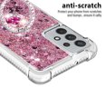 thumbnail image 3 of Funda para Samsung Galaxy A32 5G con Brillo Líquido Flotante, Purpurina, Parachoques y Anillo Giratorio Soporte, 3 of 5