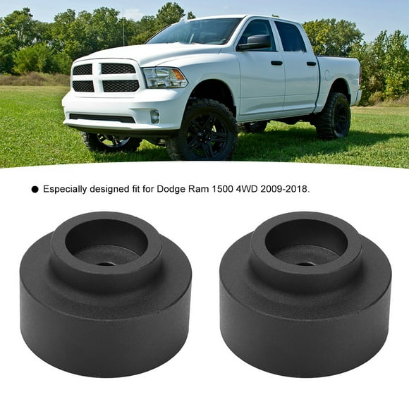 Leveling Lift Kit, Front Strut Spacers High Strength Black For Car Replacement For Ram 1500 4WD 2009-2018