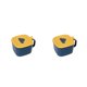 thumbnail image 1 of Bewildely Combinación de caja de especias con cucharas de tapa Kit de condimentos de rejilla múltiple Cajas de almacenamiento Frascos de contenedores Azul amarillo 2piezas Bewildely CBP185427, 1 of 6