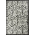 thumbnail image 2 of Nourison Garden Party Indoor/Outdoor Transitional Damask Ivory/Charcoal 7' x 10' Area Rug, (7' x 10'), 2 of 10