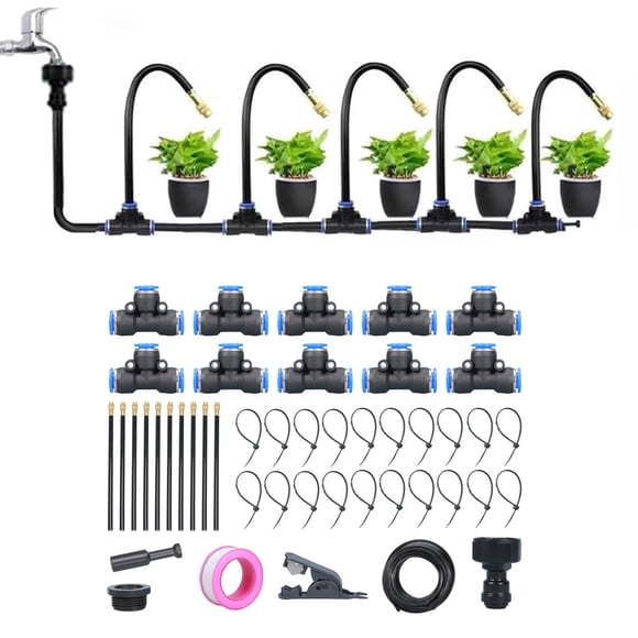 360° Curved Garden Automatic Irrigation System for Garden, Bendable Drip Garden Watering System, Adjustable Watering Sprinkler System for Outdoor Garden Yard Greenhouse