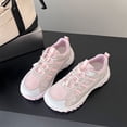 thumbnail image 2 of Willtoo Women's Outdoor Hiking Sneakers, Quick‑Lace Up Mesh Breathable Walking Shoes, Non‑Slip Rugged Sole Butterfly Pattern Accent Casual Sneakers, 2 of 6
