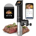 thumbnail image 1 of KitchenBoss WiFi Sous Vide Cookers, 1100 Watts Sous Vide Cooker, Thermal Immersion Circulator with Recipe, LCD Display (Black), 1 of 8