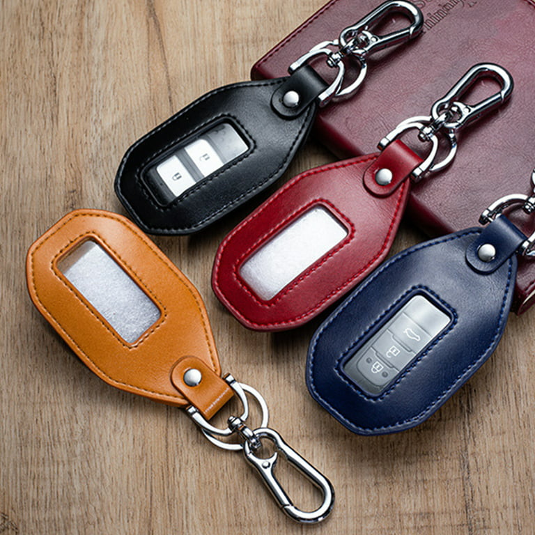 Zipper Key Holder Keychain Bag Custom Genuine Leather Car Key