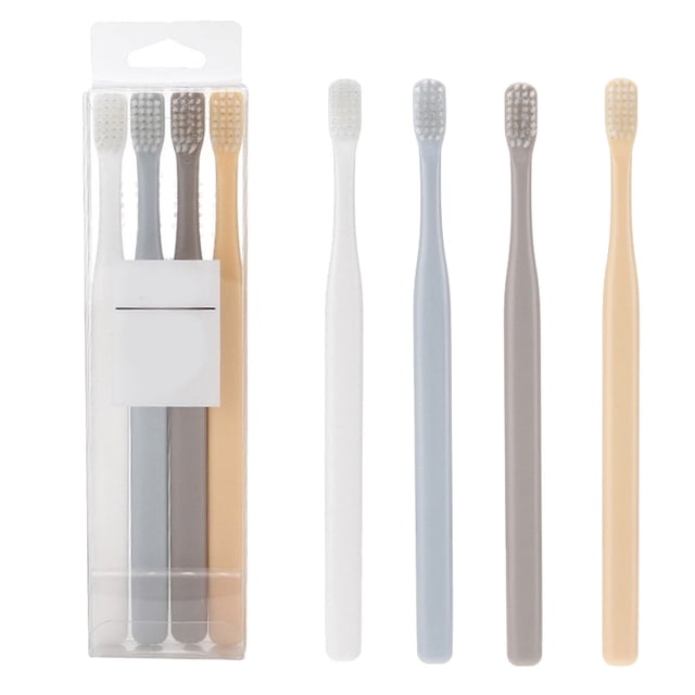 Cool Mist Humidifiers Adult Small Head Soft Bristle Toothbrush 4pcs Family Pack