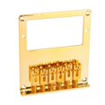 thumbnail image 5 of 6 Roller Saddle 6 String Humbucker Guitar Bridge for Tele Guitar (Gold), 5 of 5