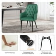 thumbnail image 3 of Dining Chairs Set of 4, PU Leather Dining Room Chair with Metal Legs for Kitchen,Dining Room,or Living Room, 3 of 7