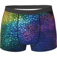 thumbnail image 1 of Classic Snake Skin Print Men'S Boxer Briefs Soft Breathable Polyester Fabric With Comfortable, 1 of 5