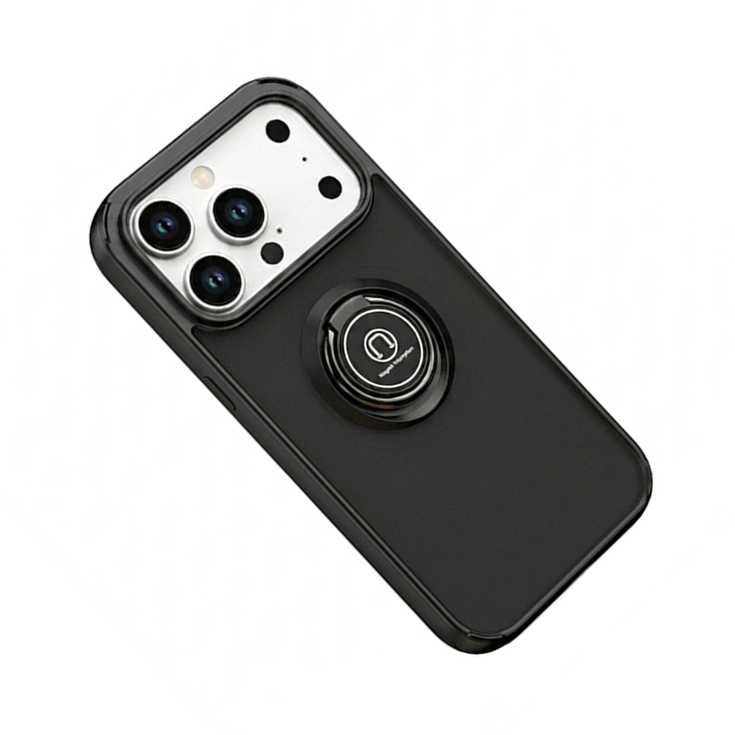 Strong Matte Ring Case for iPhone 17 Pro Max- Black