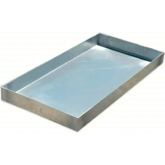 F&L Heavy-Duty Galvanized Steel Drain Pan – Premium, Rust-Resistant HVAC Condensate Pan – Leak-Proof for Maximum Protection – Without Hole Options (22”x24”x2")