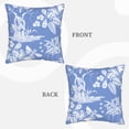 thumbnail image 2 of Velvet Decorative Throw Pillow Covers Set of 2, Soft Square Cushion Cover with Invisible Zipper Vintage Bee Ethnic Style Printing, 16"x16", 2 of 7