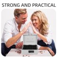 thumbnail image 2 of OUNONA Locking Cash Storage Box Money Box with Combination Lock White 1Set for Office Use, 2 of 8