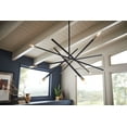thumbnail image 4 of 4766SK Hinkley Lighting Archer - 6 Light Large Chandelier in Transitional-Modern-Scandinavian Style - 42.5 Inches Wide by 42.5 Inches High-Satin Black, 4 of 10