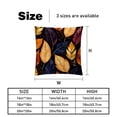 thumbnail image 5 of Thanksgiving Leaves Pillow Covers Set of 2 with Unique Patterns for Bed, Chair, and Throw Pillows - Available in 16x16, 18x18, and 20x20 Inchesfor Various Occasions, 5 of 6