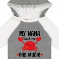 thumbnail image 4 of Inktastic Nana Loves Me Grandson Boys or Girls Long Sleeve Baby Bodysuit, 4 of 5
