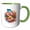 Green/White, variant on 3drose, Georgia State. Usa. Landmarks and Colorful Landscapes. Gorgeous Gift, 11oz Magic Transforming Mug
