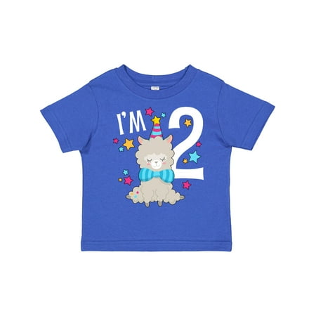 

Inktastic I m Two- Cute Llama Second Birthday Gift Toddler Boy or Toddler Girl T-Shirt