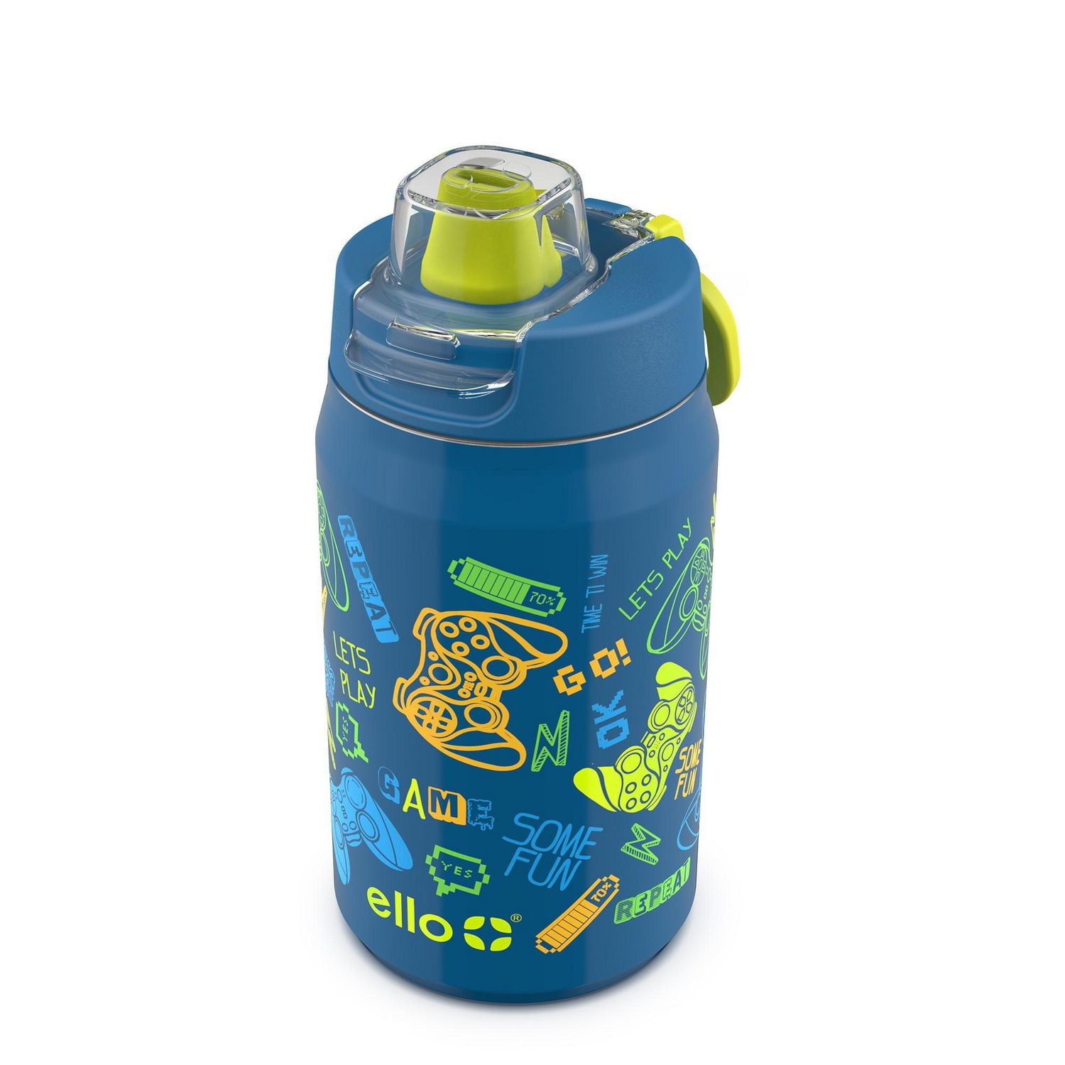 Ello Milo Stainless Steel Water Bottle with Fidget Charm