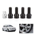 FCWheel Bolt, 4+1 M141.5MM Black Steel Wheel Bolt & Lock Lug Nut Set