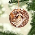 thumbnail image 4 of Lksixu Nativity Christmas Hanging Ornaments, 3.1 inch 3D Effect Acrylic Nativity Scene Birth of Jesus Christ Pendants for Xmas Tree, Rustic Christmas Decorations Religious Gifts for Friends Family, 4 of 6