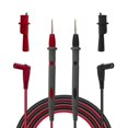 thumbnail image 1 of Multimeter Test Leads with Crocodile Clips - Gold Plated Tips, Silicone Test Lines (PT1008 20A 1000V), 1 of 5