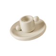 thumbnail image 3 of Portavelas cónico de cerámica con mango, soporte para velas, decoración decorativa de estilo nórdico para decoración de baño, versátil Estilo C, 3 of 9