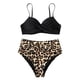 thumbnail image 4 of MKLEKYY Trajes De Baño Mujer Women High Waisted Bikini Sexy Push Up Two Piece Swimsuits Vintage Swimsuit Two Piece Retro Ruched High Waist Print Bikini Set 2764, 4 of 6
