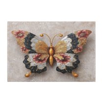 Rectangle Bath Rugs Plush Bathroom Carpet Mat Non Slip Bathroom Mats Gorgeous Colors Butterfly
