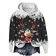 thumbnail image 1 of WILLBEST Sudadera Deportiva para Mujer, Estilo Casual, con Estampado Navideño de Ciervos con Cabeza Grande y Copos de Nieve, Cuello Redondo, Manga Larga y Capucha Ligera Chica​​, 1 of 4