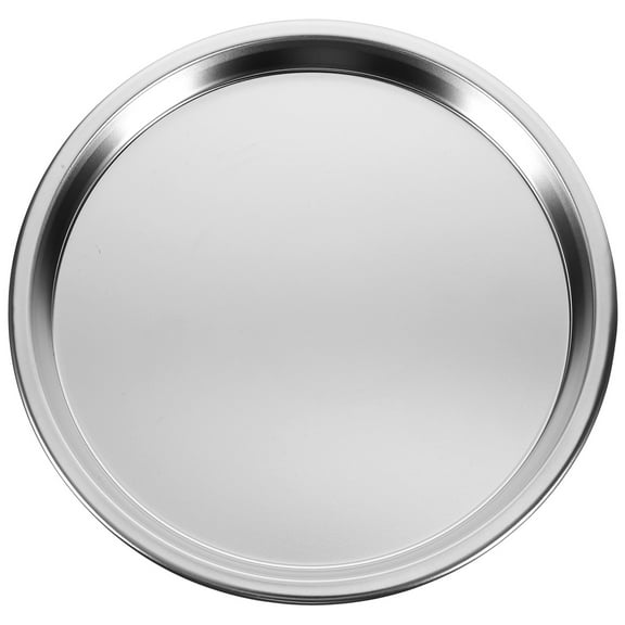 Metal Dinner Plate Round Steel Stainless Cold Skin Tools Roasting Pastry Platter Toddler