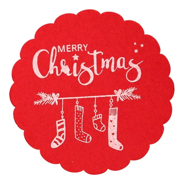 Precio de Descuento, Tapete navideño de fieltro para vino, té, hotel, restaurante, decoración del hogar Akmoler