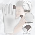 thumbnail image 3 of Guantes hidratantes Sibba Touch Screen de algodón blanco, 2 pares, 3 of 7