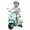Green, variant on Licensed Vespa Kids Motorcycle by OLAKIDS, 6V Battery Powered Motorbike for Toddlers with Training Wheels, Horn, LED Lights, Electric Ride on Toys for Boys Girls Aged 18-36 Months