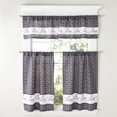 thumbnail image 1 of Live Laugh Love Window Tier and Valance Set - 24” - Charcoal - 3 Pieces, 1 of 2