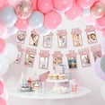 thumbnail image 6 of NOGIS 1st Birthday Photo Banner for Baby from Newborn to 12 Months, First Birthday Decorations, Pre-Strung One Year Old Birthday Photo Banner with Frame, Monthly Milestones Garland (Rose Gold), 6 of 7