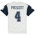thumbnail image 3 of Youth Nike Dak Prescott White Dallas Cowboys Color Rush Game Jersey, 3 of 3
