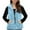 Sky Blue, variant on Kaemgyyd Womens Fuzzy Sherpa Fleece Jacket Lightweight Vest Cozy Sleeveless Cardigan Zipper Casual Outerwear with Pocket