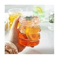 thumbnail image 4 of 4pack Glasses Cute Ripple Retro Water Glass With Straw Ribbed Glassware Kitchen Coffee Juice Set-hao-Yvan, 4 of 4