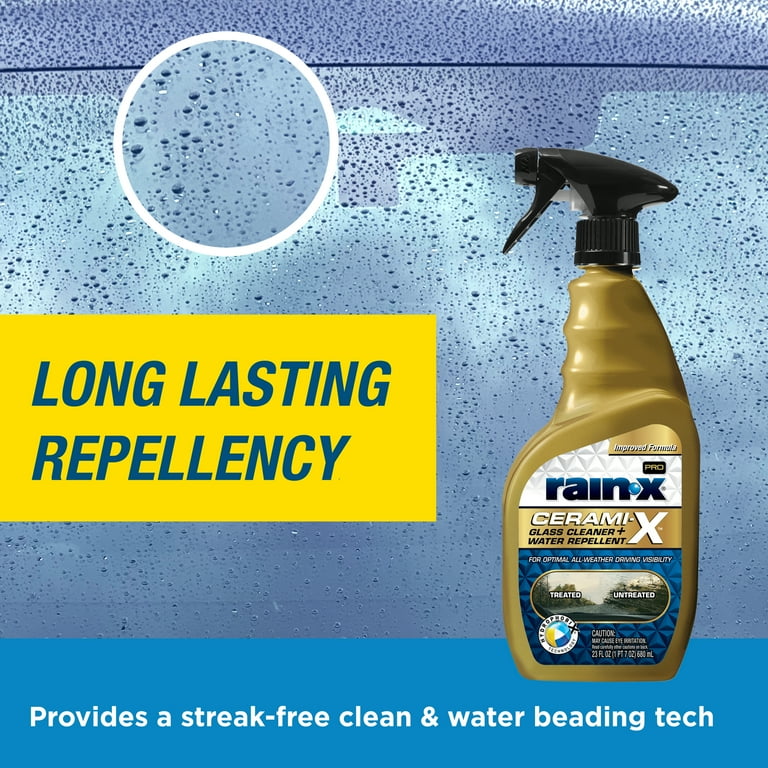 Rain-x® Cerami-x Glass Cleaner + Water Repellent, 23 .oz
