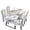 White Marble Texture, variant on TSOVTHRID Pink Purple Marble Print 5 Pcs Chair Protector Cover and Tablecloth Set Stretch Removable Washable 55"x82" Table Cover and Seat Slipcover for Home Hotel Dining Room Banquet Wedding Party