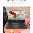thumbnail image 4 of HP 14" HD Laptop for Students and Business, Intel Quad-Core Processor, 16GB RAM, 64GB eMMC+256GB Micro SD, Long Battery Life, UHD Graphics, Webcam, Windows 11 Home in S Mode, Jet Black, 4 of 7