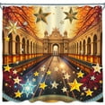 thumbnail image 1 of Stars Shower Curtain - Ornate Design for a Dreamy Bathroom, 1 of 4