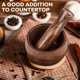 thumbnail image 5 of Juego de mortero y maja de madera, cuenco molinillo de madera para guacamole, salsa, triturador de hierbas y granos de especias y pimienta, 5 of 5