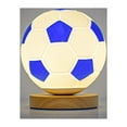 thumbnail image 3 of Football Night Light Soccer LED Lamp With Wooden Stand Remote Control And Usb Rechargeable  Gifts For Girls Boys, 3 of 13