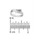 thumbnail image 3 of Personalized Sterling Silver or 14K Gold Plated Sterling Silver Adjustable Ring, 3 of 4