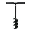 thumbnail image 6 of Hand Post Hole Digger T-shaped Earth Garden Auger Drill with Non-Slip Handle,Single Blade, Spiral, 6 of 10