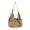 Brown, variant on URSOFINE Nylon Drawstring Hobo Shoulder Bag, Lightweight Casual Crossbody Tote with Adjustable Strap, Spacious Commuter Sling Bag for Women