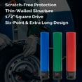 thumbnail image 4 of 21mm Extended Length Wheel Nut Socket - 1/2 Inch Drive, Red Nylon Sleeve for Hub Scratch Protection, Heavy-Duty Chrome-Moly Steel Construction, Anti-Scratch Tire Lug Wrench Accessory, 4 of 6