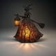 thumbnail image 3 of Lámpara de bruja de Halloween de 18 cm con estilo gótico para decoración espeluznante, centro de mesa para fiestas embrujadas o exhibición gótica durante todo el año, pieza única negra Rkxzt, 3 of 4